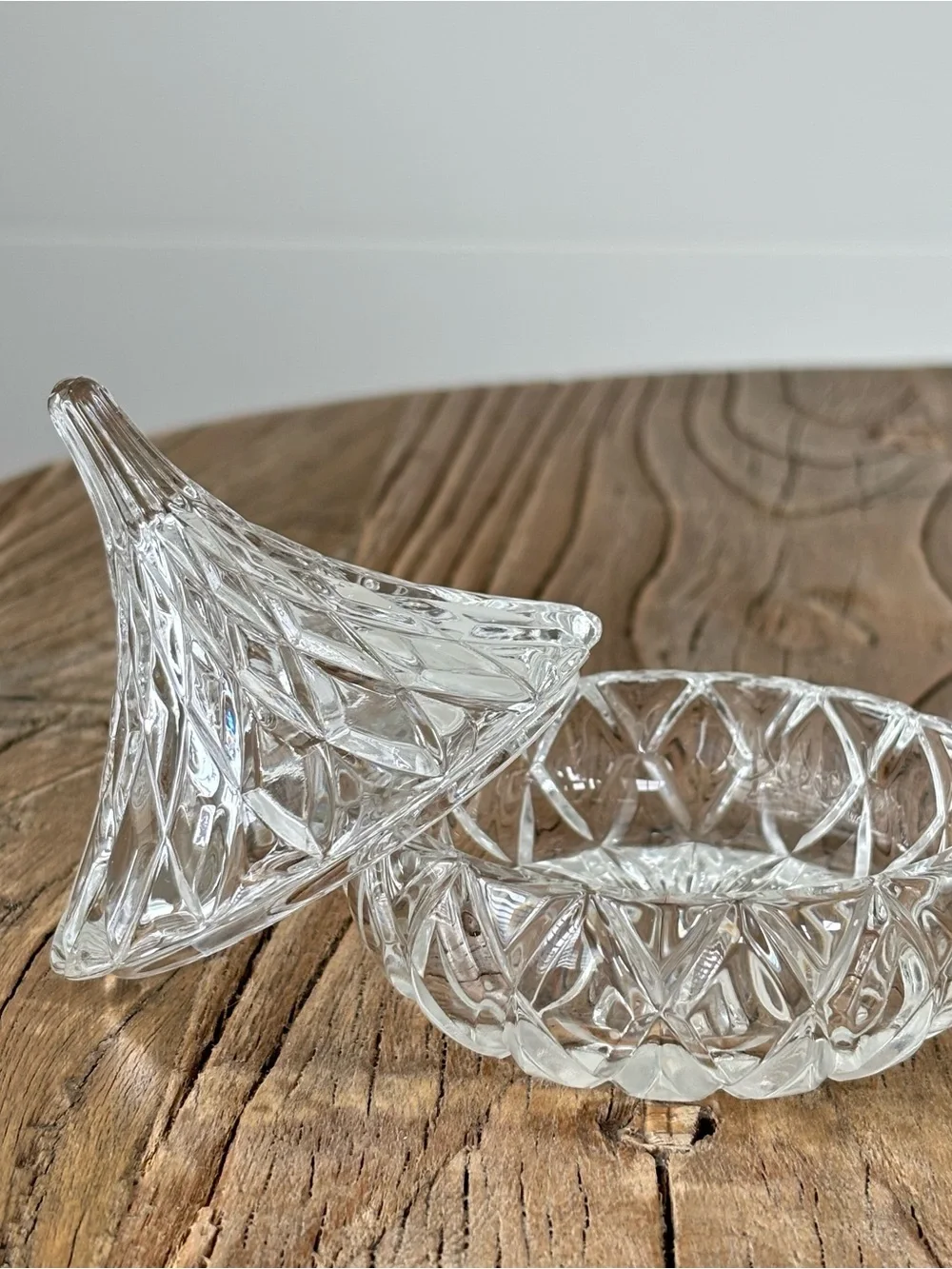 Vintage Hershey's Kiss Crystal Keepsake Trinket Dish Ring Holder
